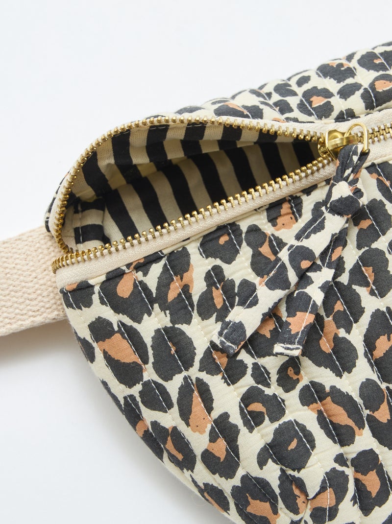 Mala de cintura com estampado fantasia Castanho - Kiabi
