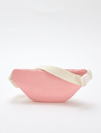 Mala de cintura com estampado floral integral em algodão