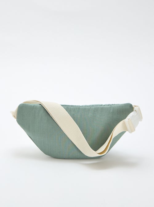 Mala de cintura com estampado floral integral em algodão - Kiabi