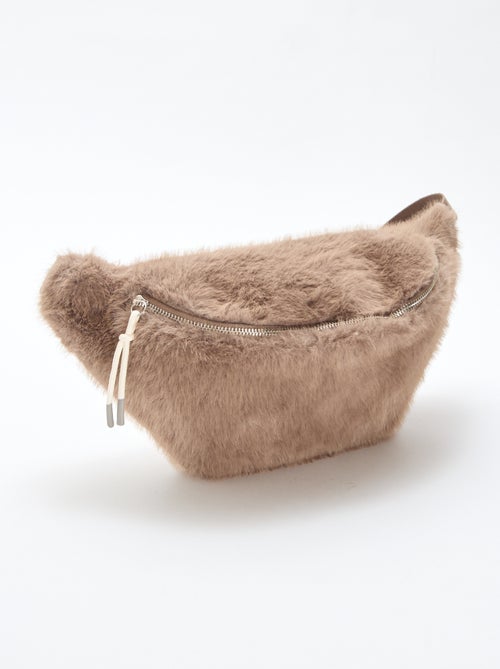 Mala de cintura grande em imitação de pele - Kiabi