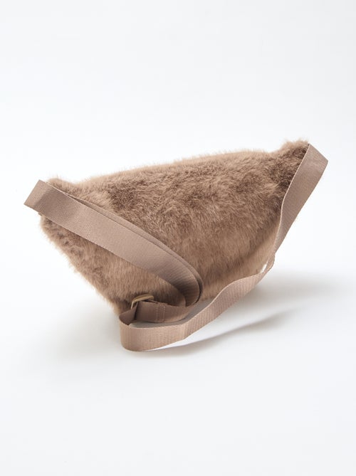 Mala de cintura grande em imitação de pele - Kiabi