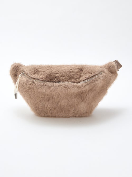 Mala de cintura grande em imitação de pele - Kiabi