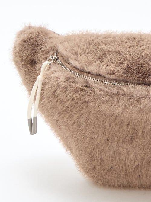 Mala de cintura grande em imitação de pele - Kiabi