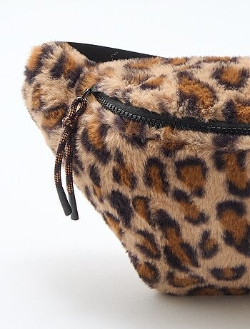 Mala de cintura leopardo imitação pele