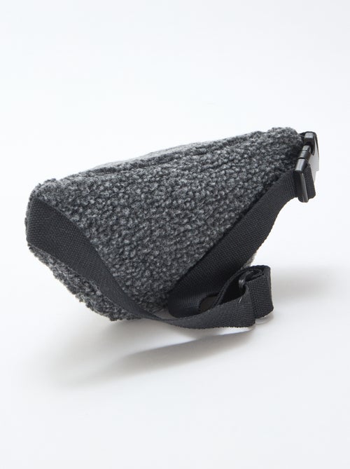 Mala de cintura lisa efeito borreguito 27x15 cm - Kiabi