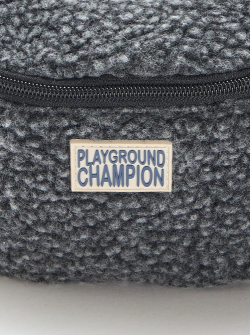 Mala de cintura lisa efeito borreguito 27x15 cm - Kiabi