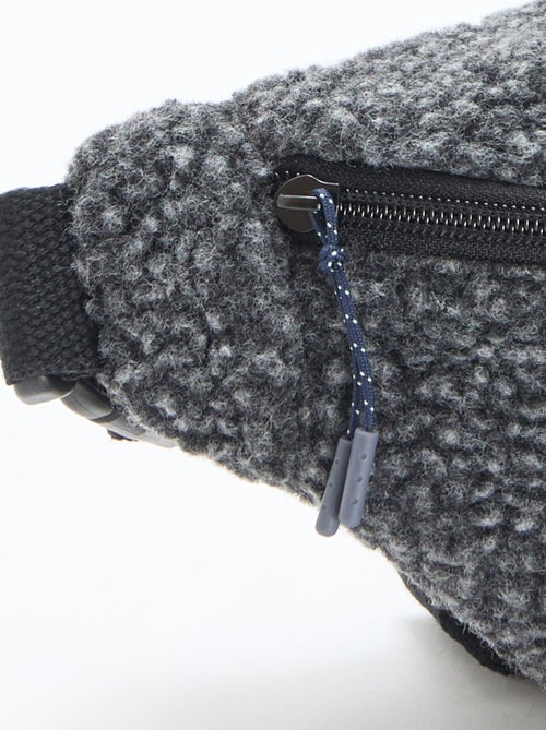 Mala de cintura lisa efeito borreguito 27x15 cm - Kiabi