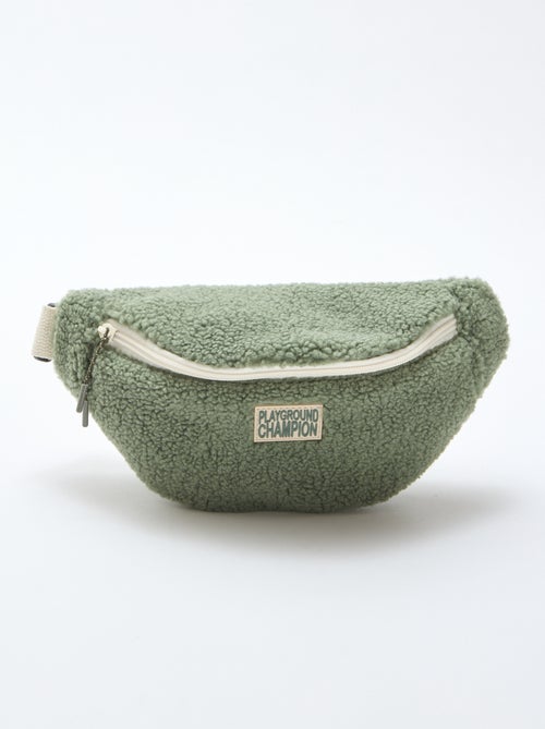 Mala de cintura lisa efeito borreguito 27x15 cm - Kiabi