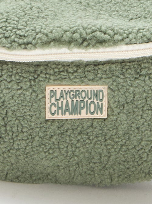 Mala de cintura lisa efeito borreguito 27x15 cm - Kiabi