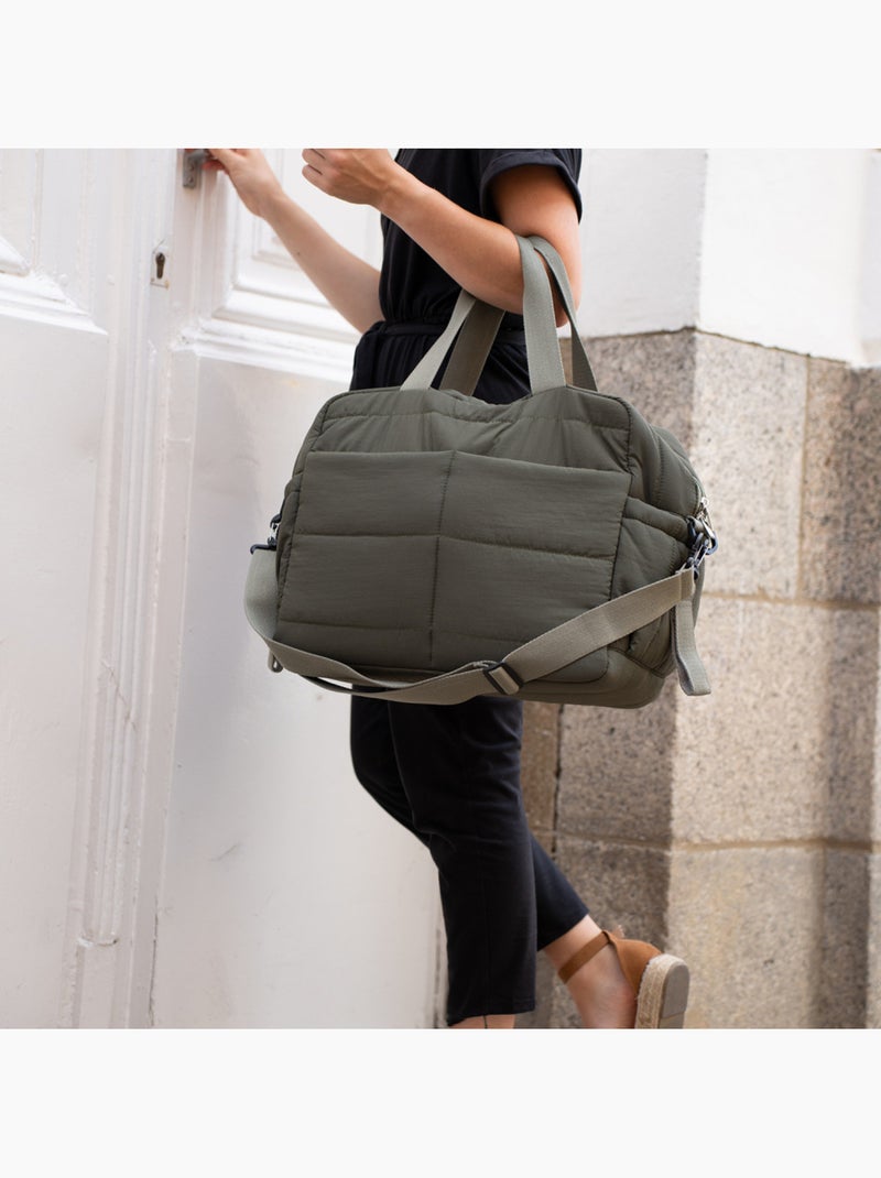Mala de muda fraldas thermobaby pluméa acolchoada 3 bolsos térmicos Verde cáqui - Kiabi