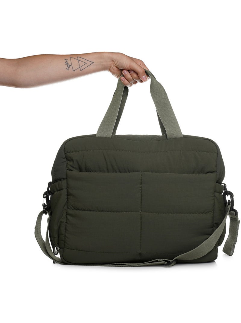 Mala de muda fraldas thermobaby pluméa acolchoada 3 bolsos térmicos Verde cáqui - Kiabi