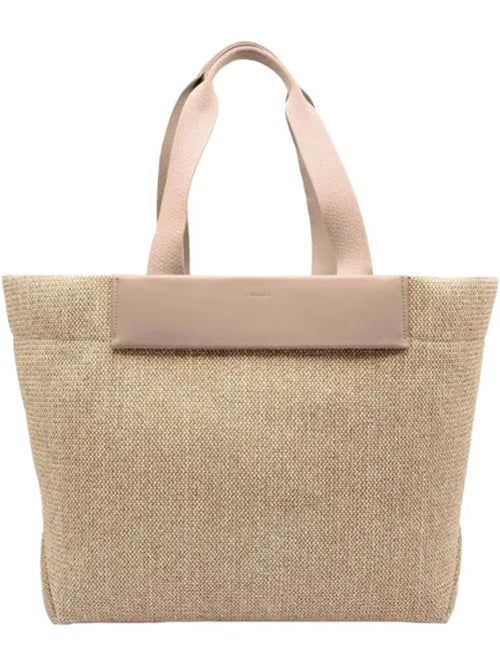 Mala de Ombro Bege em Ráfia para Mulher Calvin Klein Jeans CK Raffia - Kiabi Mala de Ombro Bege em Ráfia para Mulher Calvin Klein Jeans CK Raffia - Kiabi