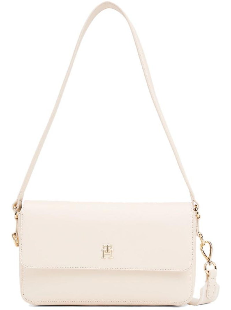 Mala de Ombro Bege Tommy Hilfiger Distinct para Mulher Ecru - Kiabi