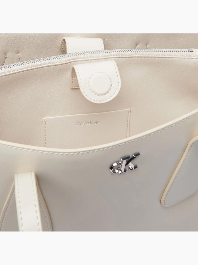 Mala de ombro calvin klein jeans média preta e branca para mulher Preto - Kiabi