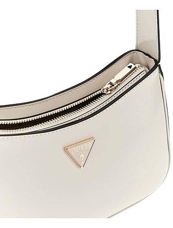 Mala de ombro guess arnela bege com fecho para mulher
