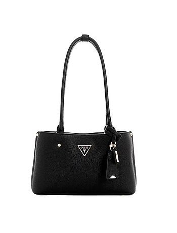 Mala de ombro guess meridian preta para mulher