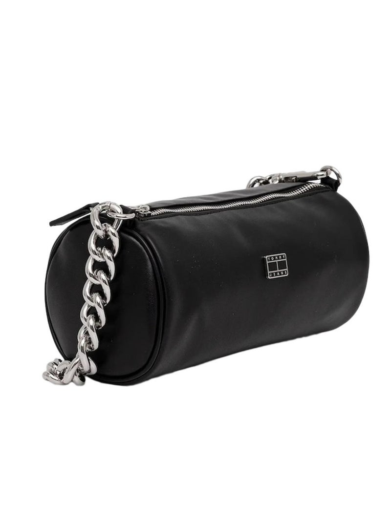 Mala de Ombro Tommy Hilfiger Preta com Corrente para Mulher Preto - Kiabi