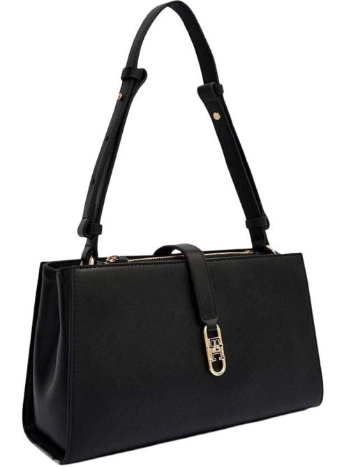 Mala de ombro tommy hilfiger th libre preta para mulher - Kiabi