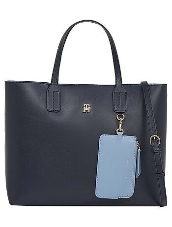 Mala de Senhora Tommy Hilfiger Icon Satchel Azul Marinho