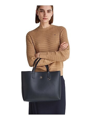 Mala de Senhora Tommy Hilfiger Icon Satchel Azul Marinho