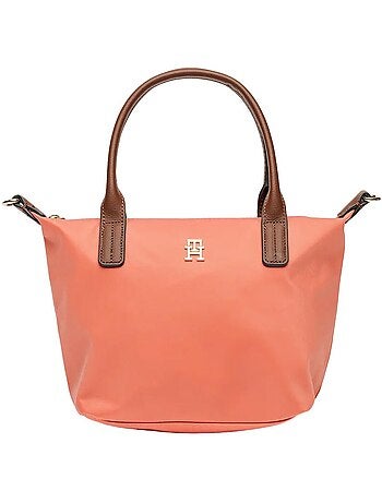 Mala de senhora tommy hilfiger popette rosa/camel