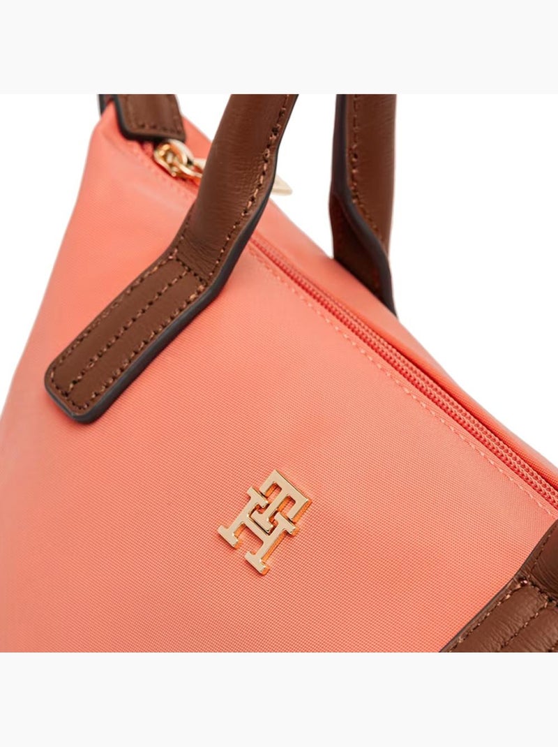 Mala de senhora tommy hilfiger popette rosa/camel Rosa - Kiabi