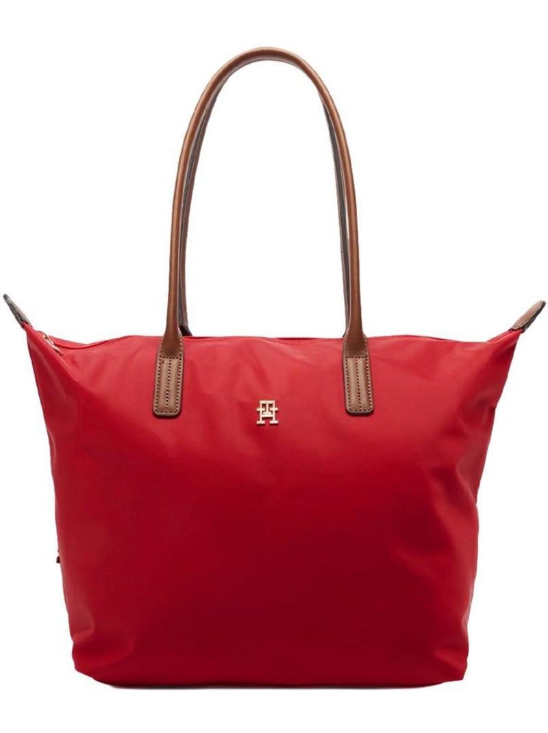 Mala de senhora vermelha tommy hilfiger popette tote para mulher Vermelho - Kiabi
