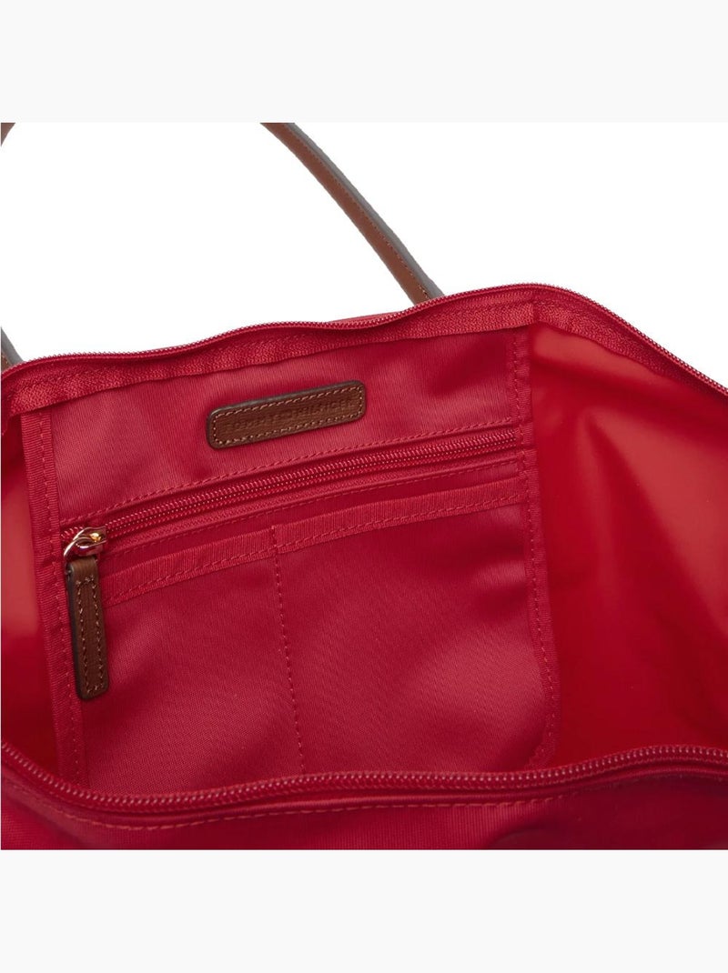 Mala de senhora vermelha tommy hilfiger popette tote para mulher Vermelho - Kiabi