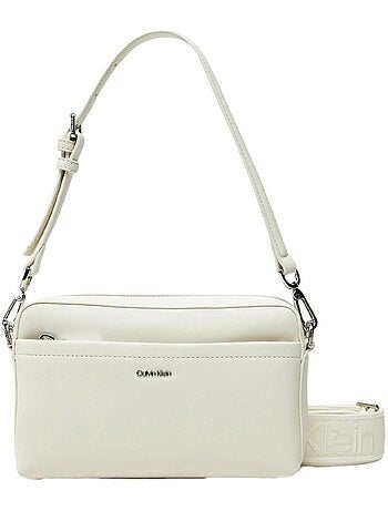 Mala de Tiracolo Calvin Klein Jeans CK Must Convertible Bege para Mulher