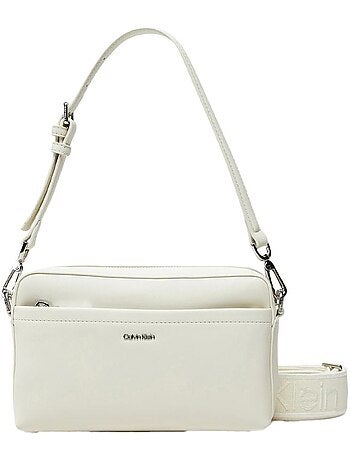 Mala de Tiracolo Calvin Klein Jeans CK Must Convertible Bege para Mulher