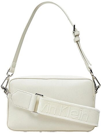 Mala de Tiracolo Calvin Klein Jeans CK Must Convertible Bege para Mulher