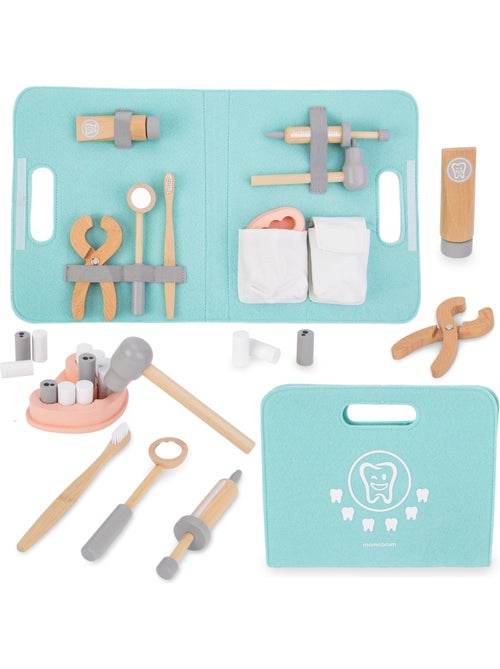 Mala dentista madeira infantil bolsa dentadura brinquedo imitacao mamabrum - Kiabi Mala dentista madeira infantil bolsa dentadura brinquedo imitacao mamabrum - Kiabi