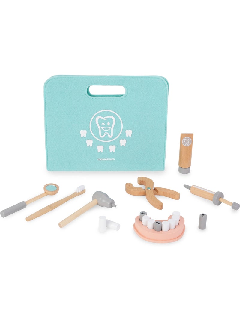 Mala dentista madeira infantil bolsa dentadura brinquedo imitacao mamabrum N/D - Kiabi