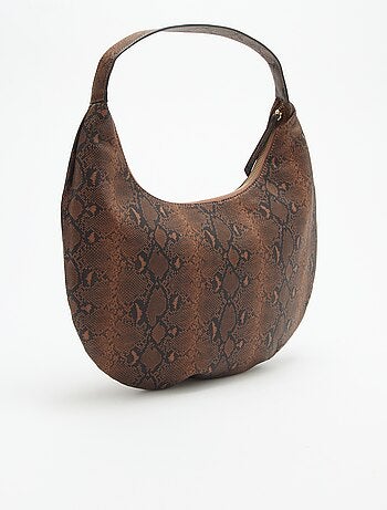 Mala grande em imitação de couro