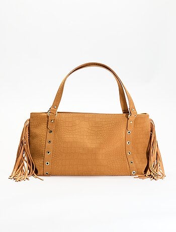 Mala hobo com franjas