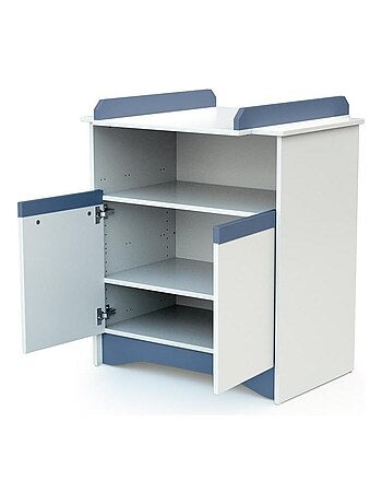 Mala muda-fraldas de 2 portas cotillon de madeira