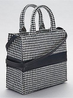 Mala rígida em 'pied-de-poule' - Kiabi