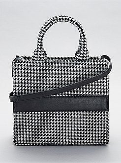 Mala rígida em 'pied-de-poule' - Kiabi