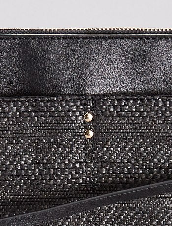 Mala tipo pochete com alça bi-matéria - Kiabi