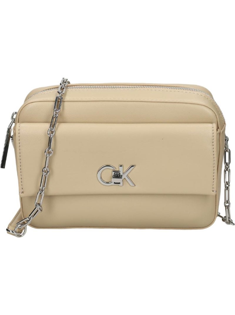 Mala Tiracolo Bege Calvin Klein Jeans Pocket para Mulher Bege - Kiabi