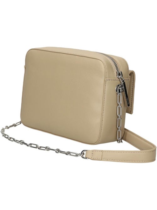 Mala Tiracolo Bege Calvin Klein Jeans Pocket para Mulher - Kiabi Mala Tiracolo Bege Calvin Klein Jeans Pocket para Mulher - Kiabi
