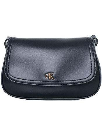Mala Tiracolo Castanha Calvin Klein Jeans Ck Flap para Mulher