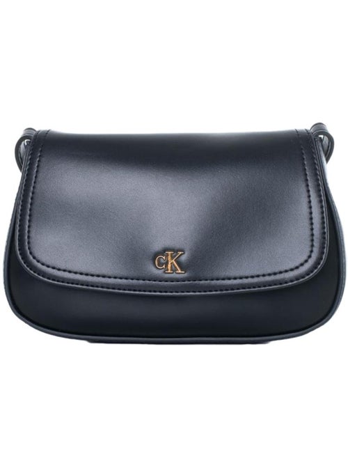 Mala Tiracolo Preta Calvin Klein Jeans Ck Flap para Mulher - Kiabi Mala Tiracolo Preta Calvin Klein Jeans Ck Flap para Mulher - Kiabi
