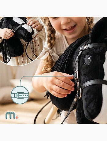Mamabrum hobby horse - cavalo de pau realista para crianças a partir dos 3 anos