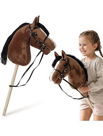 Mamabrum hobby horse - cavalo de pau realista para crianças a partir dos 3 anos