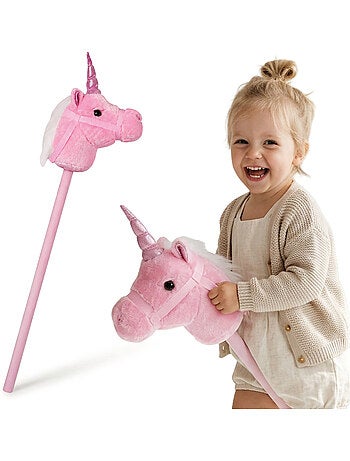 Mamabrum hobby horse - unicórnio de pau mágico para crianças a partir dos 18 meses