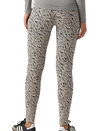 Mamalicious Lemma Leggings de Gravidez X2 em Bege/Preto para Mulher