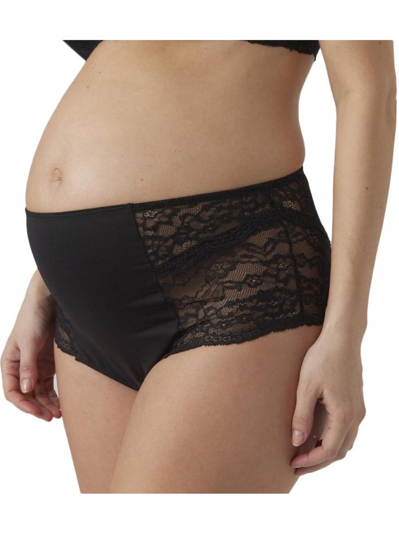 Mamalicious Senia - Pack 2 Cuecas de Gravidez Violeta/Preto para Mulher Preto - Kiabi