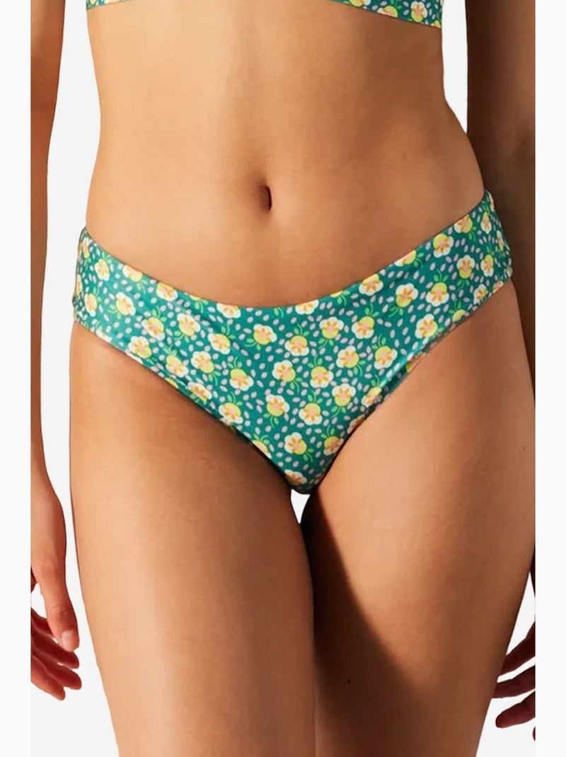 Mandy top de biquíni com folhos penti Verde esmeralda - Kiabi