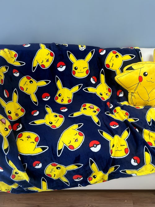 Manta aconchegante estampada 'Pikachu' - Kiabi